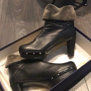 * Sale * STUART WEITZMAN FUR LINED BOOTIES